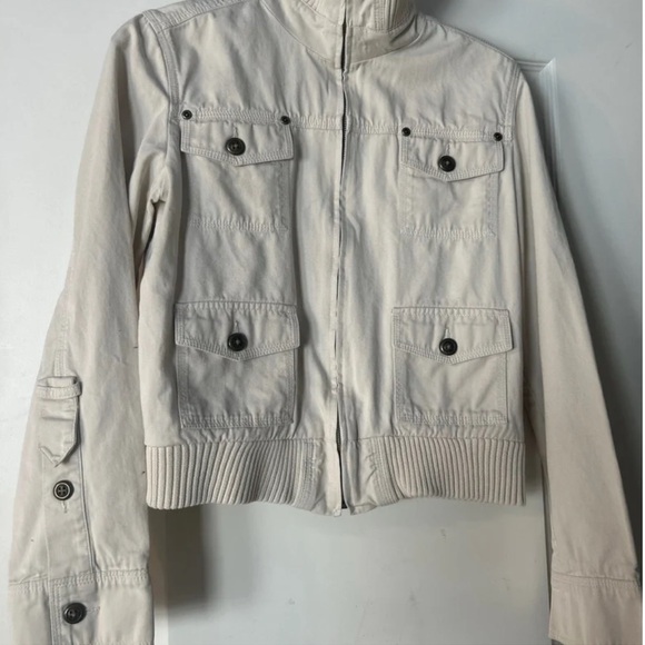 Mode international Beige Button-Up Jacket - Picture 1 of 2
